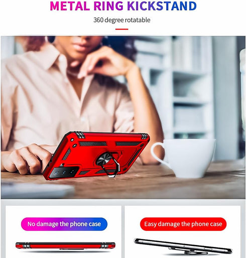 for Galaxy S21 Case: Samsung Galaxy S21 Case ?Not Fit -S21 Plus/FE/Ultra? with HD Screen Protector - Military Grade Protective Cases with Ring for...