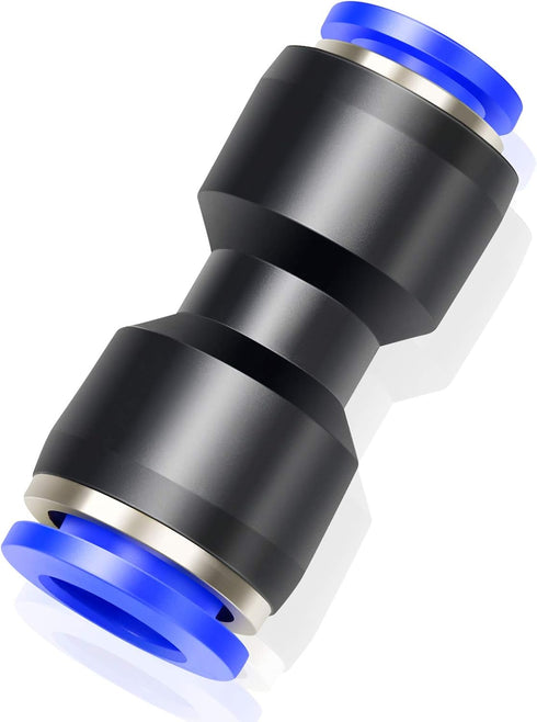 TAILONZ PNEUMATIC Straight Reducing 16mm Tube OD x 14mm Tube OD Tube OD Push to Connect Tube Fittings Push Lock PG16-14 (Pack of 2)...