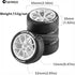 1/10 RC Rally On Road Car Tires and Hard Plastic Wheels Rims Drift Tyres 12mm Hex for 1:10 Scale RC Racing Car Tamiya Traxxas HPI KYOSHO XV02 XV01...