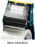 Excell ET-22606 Filament Tape Dispenser, Blue; 2"" Tape Roll Width, 3"" Core Diameter; Metal Construction; Retractable Safety Blade Cover...