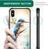 CARLOCA Compatible with iPhone XR Case, for Girls Women Boys Men Young,Watercolor Bird Dragonfly Pattern Design Shockproof Anti-Scratch Case for i...