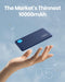 INIU Portable Charger, USB C Slimmest & Lightest Triple 3A High-Speed 10000mAh Power Bank, Flashlight Battery Pack Compatible with iPhone 15 14 13...
