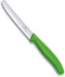 Victorinox Swiss Classic 4.3-inch Wavy Edge Tomato and Table Knife, Green...