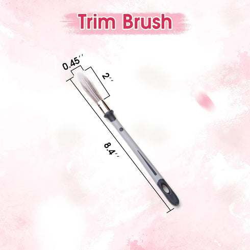 1pc 0.45 Inch Small Paint Brush, Paint Brushes for Walls, Touch up, Baseboards, Paint Brush for House Wall Corners, Paint Edger...