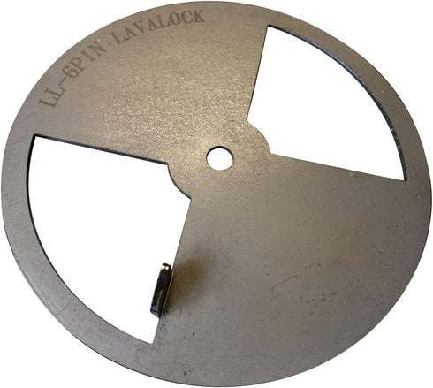 LavaLock® Smoker Pinwheel BBQ air Damper Pit Grill Vent, Steel 4 6 8 12 (6" Diameter)...