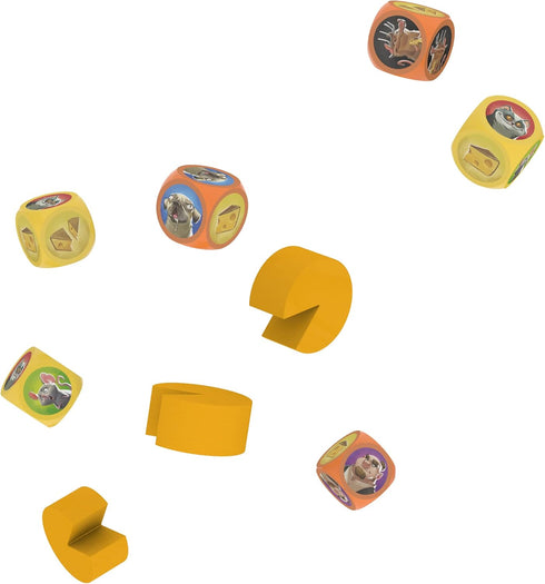 IELLO Cheese Master - The Game of Musical Cheese, Card Game by Iello, Fast & Playful Observation Game, Fun for The Whole Family, Roll & Count, Age...