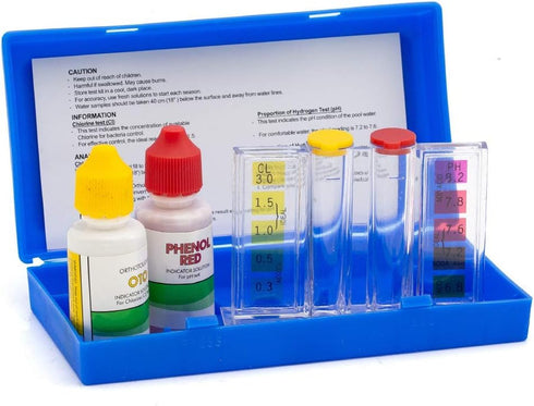 WWD POOL Swimming Pool Spa Water Chemical Test Kit for Chlorine and Ph Test (2 Way Test Kit)...