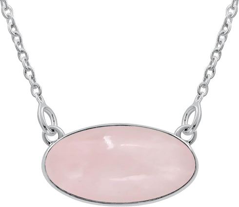 TISHAVI 925 Sterling Silver Natural Gemstone Necklace For Women, Handmade Birthstone Sterling Silver Boho Necklace Jewelry Women'S Day Gifts For M...