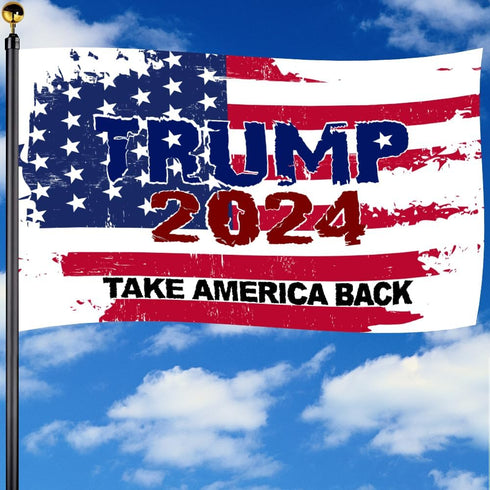 Trump 2024 Take America Back Flags 3x5 FT Outdoor - USA,Best Choice Trump Banner for Outside with 2 Brass Grommets UV protection Fade Resistant fo...