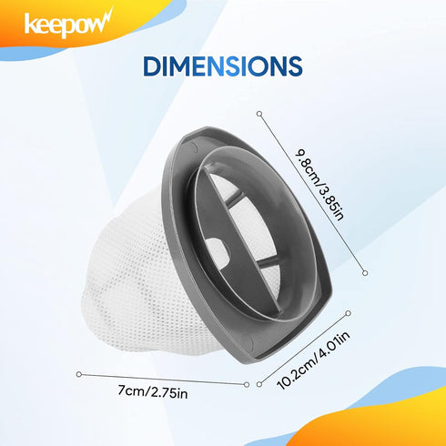KEEPOW Featherweight Replacement Filters Compatible with Bissell Featherweight Stick Lightweight Bagless Vacuum 2033, 20331, 20333, 20336, 20339, ...