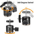 UTEBIT Mini Ball Head, Tripod Head with 1/4" hot Shoe, 360° Rotatable Ball Heads Camera Mount Adapter, Aluminium 20mm Ballhead Compatible with Tri...
