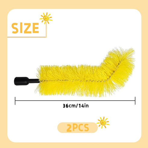 2 PCS Gutter Cleaning Brush Roofing Tool Rain Gutter Guard Cleaner Tool Adaptation Thread Interface Dia 0.87 Inch Gutter Cleaning Brush Tools Inte...