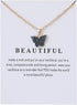 9Pcs Bohemian Butterfly Pendant Necklace Set,Dainty Adjustable Acrylic Colorful Insect Chain Necklace Minimalist Choker Necklace for Women Lover J...