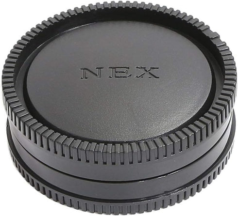 2 Pack Rear Lens Cap and Camera Body Cap Cover Kit for Sony A9 A7 A7II A7III A7IV A7S II III A7R II III A7RIV A7RV A7CR A7C II A7CII A6700 A6600 A...