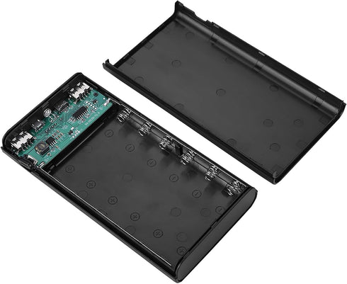 Yosoo Power Bank Battery Box DIY Type C Two Way Power Bank Nesting Case, 6 Sections Power Bank Battery Container Box, Flat Head Battery Charge Out...