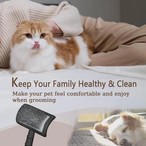 Large Slicker Brush for Dogs,Cats,Extra Long Pin Shedding Brush for Long Haired Dog,Cat, Pet Grooming Wire Brush for Thick Undercoat Curly Hair,25...