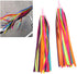 Pssopp 1 Pair Kid's Rainbow Bike Streamers Childrens Bike Streamers Grips Tassels Kids Bike Accessories(Multi Color)...
