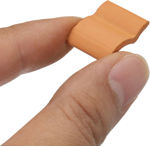 MECCANIXITY Miniature Roof Tiles Clay Model Roof Tiles Mini DIY Tiles Model Building Set for Model Building Dolls Pet Houses Garden Red Pack of 20...
