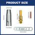 MIG Welder MB15 15AK MIG Welding Gun Accessory Kit, 19 PCS Nozzle Contact Nozzle Tips Holder Kit, 4 x Gas Nozzles, 10 x M6 0.8mm Power Nozzles, 2 ...
