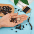 FASHEWELRY Mala Yoga Men Bracelet Making Kit - 220pcs Natural Gemstone Lava Rock Tiger Eye Beads Healing Crystal Chakra Stone Beads with Black Nyl...