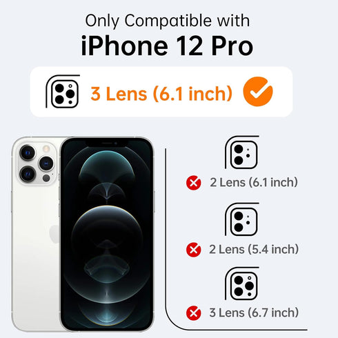 Designed for iPhone 12 Pro Case - Upgraded Enhanced Camera Protection - Soft Microfiber Lining Inside - Liquid Silicone Shockproof Protective Phon...
