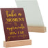 Paper Junkie 20 Pack Daily Motivational Quotes for Desk with Wooden Stand for Cubicle Decor, Inspirational Desk Supplies for Women Office, Teacher...