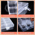 ZANZANYUHANG 36 Grids Clear Plastic Organizer Box, Craft Organizers and Storage, Bead Organizer with Adjustable Dividers, Jewelry Organizers and S...