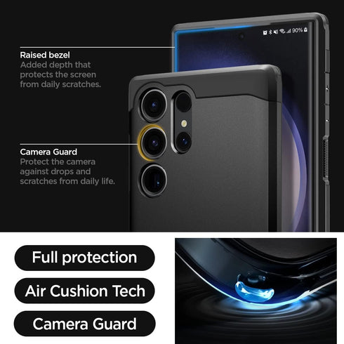Spigen Tough Armor Designed for Galaxy S23 Ultra Case (2023) - Black......