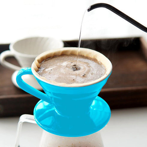 Pour Over Coffee Makers Ceramic Coffee Dripper (Size02 Blue)...