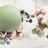 60 Pcs White Sage Green Balloons Latex Balloons with Artificial Eucalyptus Leaves Confetti Balloons for Birthday Baby Bridal Shower Wedding Party ...