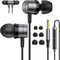 ENVEL Wired-Earbuds in-Ear-Headphones-with-Microphone, Earphones with HiFi Stereo Noise Isolation Wired Earphone, Lightweight, S/M/L Ear Bud Tips,...