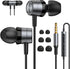 ENVEL Wired-Earbuds in-Ear-Headphones-with-Microphone, Earphones with HiFi Stereo Noise Isolation Wired Earphone, Lightweight, S/M/L Ear Bud Tips,...