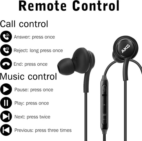 UrbanX OEM 2021 Type-C Stereo Headphones for Samsung Galaxy Z Flip3 5G Braided Cable - with Microphone - Black - USB-C Connector (US Version)...