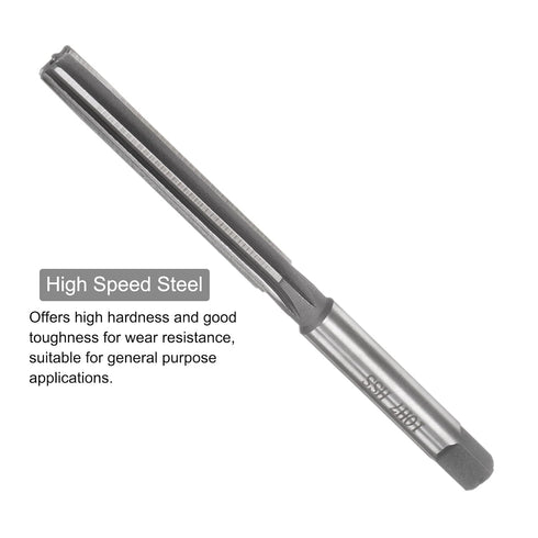 uxcell Hand Reamers, 10mm H7 Metric Reamer Drill Bit for Metal Wood Hole Reaming, Straight Flute High Speed Steel (HSS) Tool...