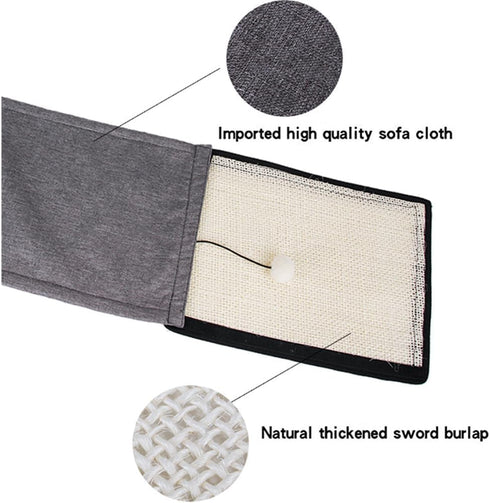 Cat Scratch Furniture Protector Natural Sisal Anti-Scratching Mat for Sofa Couch Chair - Suitable for Bed Furniture Corner Protector, and Anti Scr...