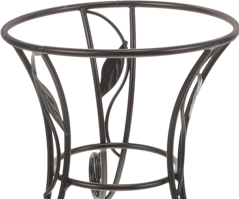 SUPVOX Metal Gazing Ball Stand Iron Globe Stand Crystal Sphere Display Holder Flowerpot Rack Plant Birdbath Bowl Support Base for Garden Home M...