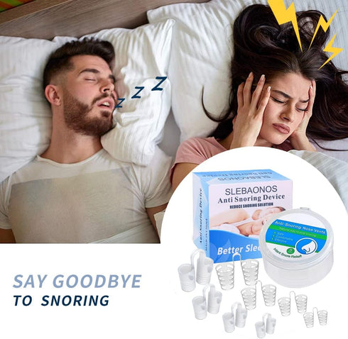 8 Pack Nose Vents to Ease Breathing Anti Snoring Nose Vents with Different Size Breathing Relief Nasal Dilator Includes Travel Case...