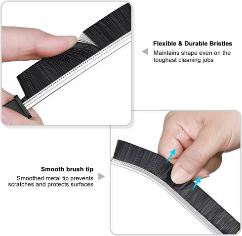 Hard Bristle Crevice Cleaning Brush, Gap Cleaning Brush, Small Cleaning Brush, Grout Brush, Kitchen Brush, Bathroom Crevice Brush for Toilet, Home...
