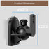 PUTORSEN Speaker Wall Mount, Black, 2 Pack, Swivel and Tilt, Holds up to 7.7 lbs...
