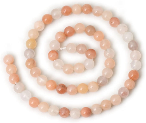 60PCS 6mm Natural Pink Aventurine Round Loose Beads for Jewelry Making DIY Bracelet Necklace Materials 1 Strand 15"...