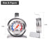 Stainless Steel Oven Thermometer for Electric/Gas Oven, Kitchen Cooking Grill Smoker Thermometer(50-300°C/100-600°F) (1)...