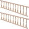 Veemoon 2pcs House Railing Furniture Props Decoration Fence Wooden Armrest Mini Decors/Doll Miniature for Role- Play Model: Handrails Small Dollho...