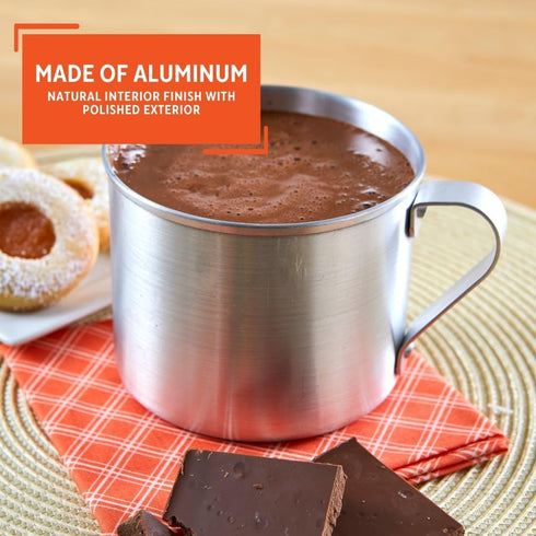 IMUSA USA R200-10WM Aluminum Mug for Stovetop Use or Camping 0.7 Quart, Silver...
