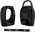 Silicone Cover Case for JBL Clip 5 Portable Mini Bluetooth Speaker,for JBL Clip 5 Travel Carrying Skin Sleeve Sheell Bag Accessories w/Tie Tape(Bl...