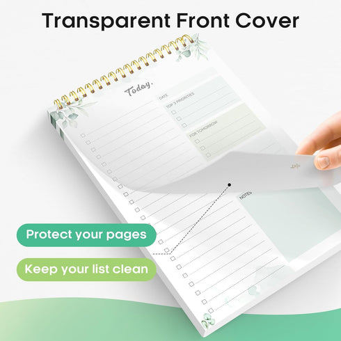To Do List Pad - To Do List Notebook for Work with 52 Sheets, Undated Daily Planner Perfect for Daily Tasks and Goal Setting, To Do List Notepad S...