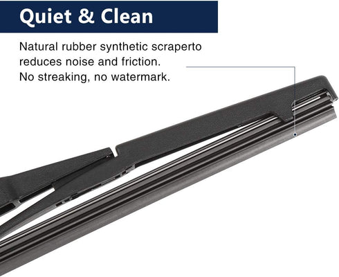 X AUTOHAUX Car Rear Windshield Wiper Blade Arm Set for Kia Rio 2011-2017 11 Inch 280mm...