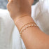 Womens Dainty Gold Chain Bracelet,Simple Layered Chain Bracelets,Beaded Turquoise Bracelet,Charm Crystal Bar,Heart,Karma,Triangle,Pearl Bracelets ...