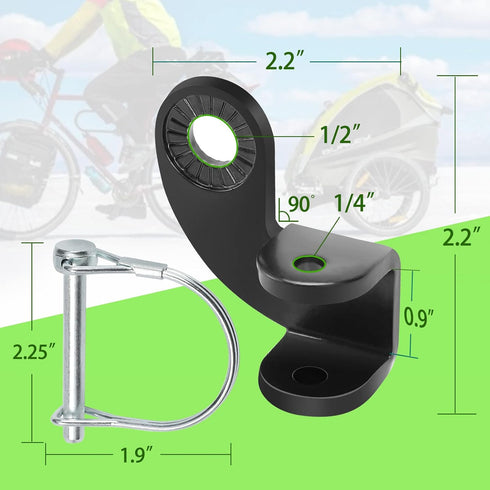 Mofeez Bike Trailer Hitch Coupler Attachment for Burley Bicycle Trailers (12.2mm)...