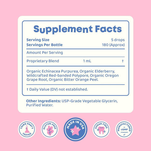 JoySpring Immune Support Supplement - Say Goodbye to Sick Days with Liquid Immune Support for Kids with Elderberry, Vitamin C, D3, & Zinc - Kids I...