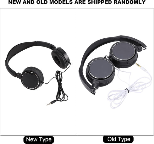 Foldable Head Mounted Headphone Mini Wired Headset Hands Free Compact Stereo HiFi Music Headset Support Rotatable Ear Cup Adjustable Headband Supp...